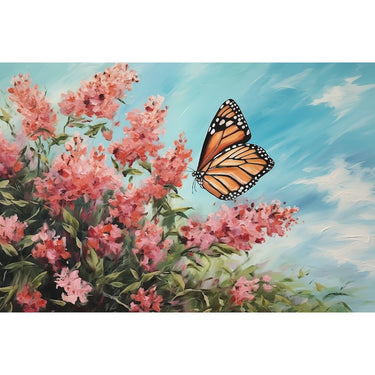 Butterfly on Flower Acrylic Canvas